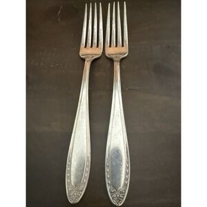 Oneida Community Silverplate "Sheraton" Dinner Forks, Set/2